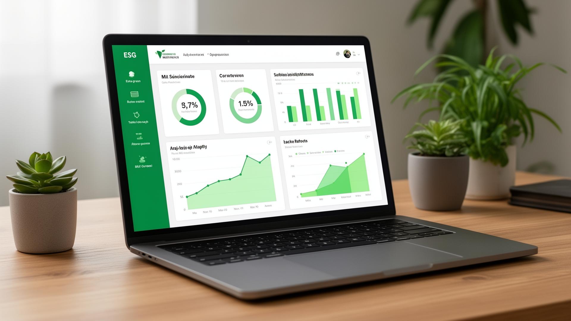 ESG sustainability dashboard